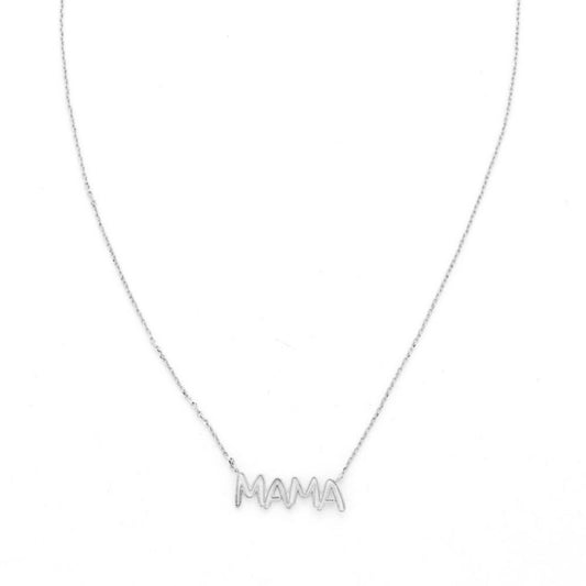 Silver Mama Necklace