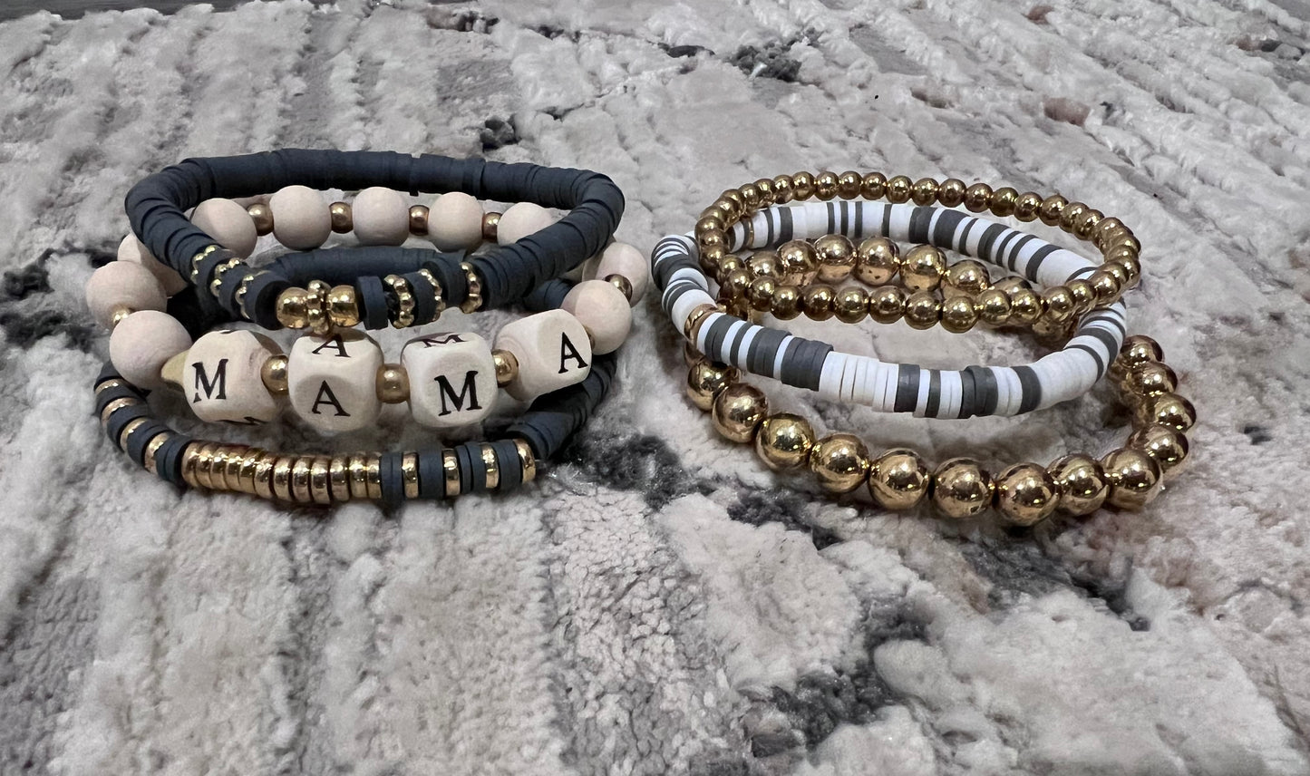 Set of 6 Mama Bracelets