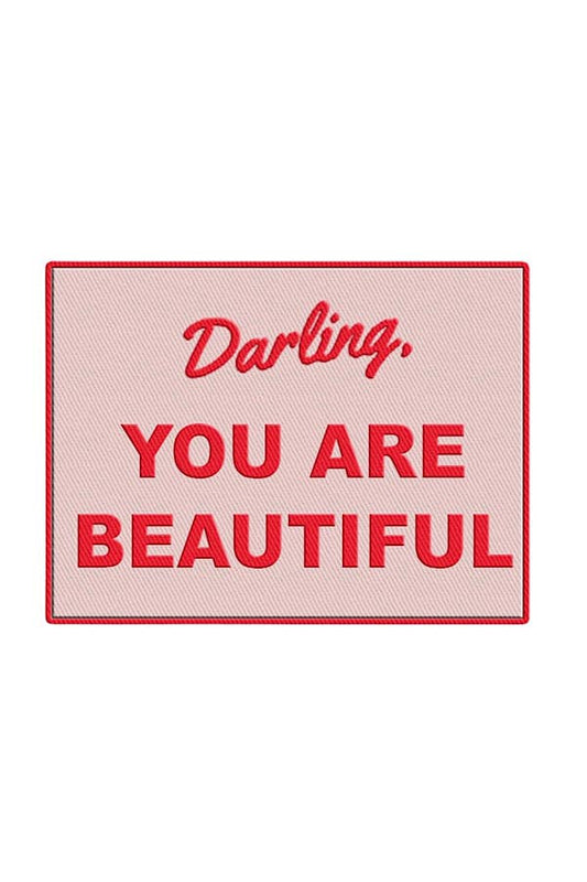 You Are Beautiful Embroidered Patch
