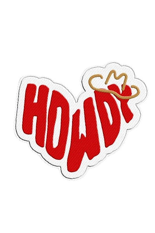 Howdy Hat Embroidered Patch